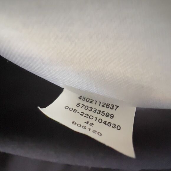 Chico’s Tunic Size 1 (M) Navy Blue Ponte Faux Suede Button Sleeves - Picture 7 of 9